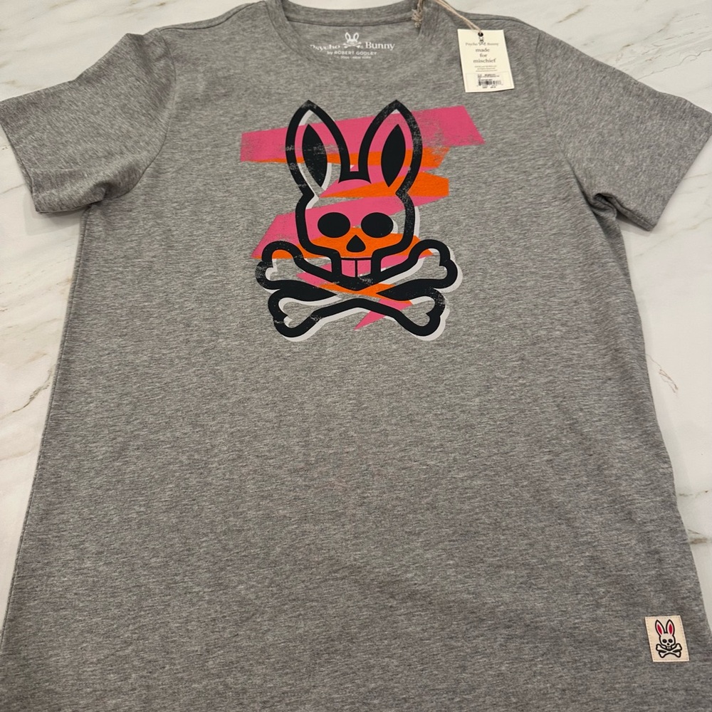 Psycho Bunny Grey Men’s T-shirt size 4 (small). New with tags.